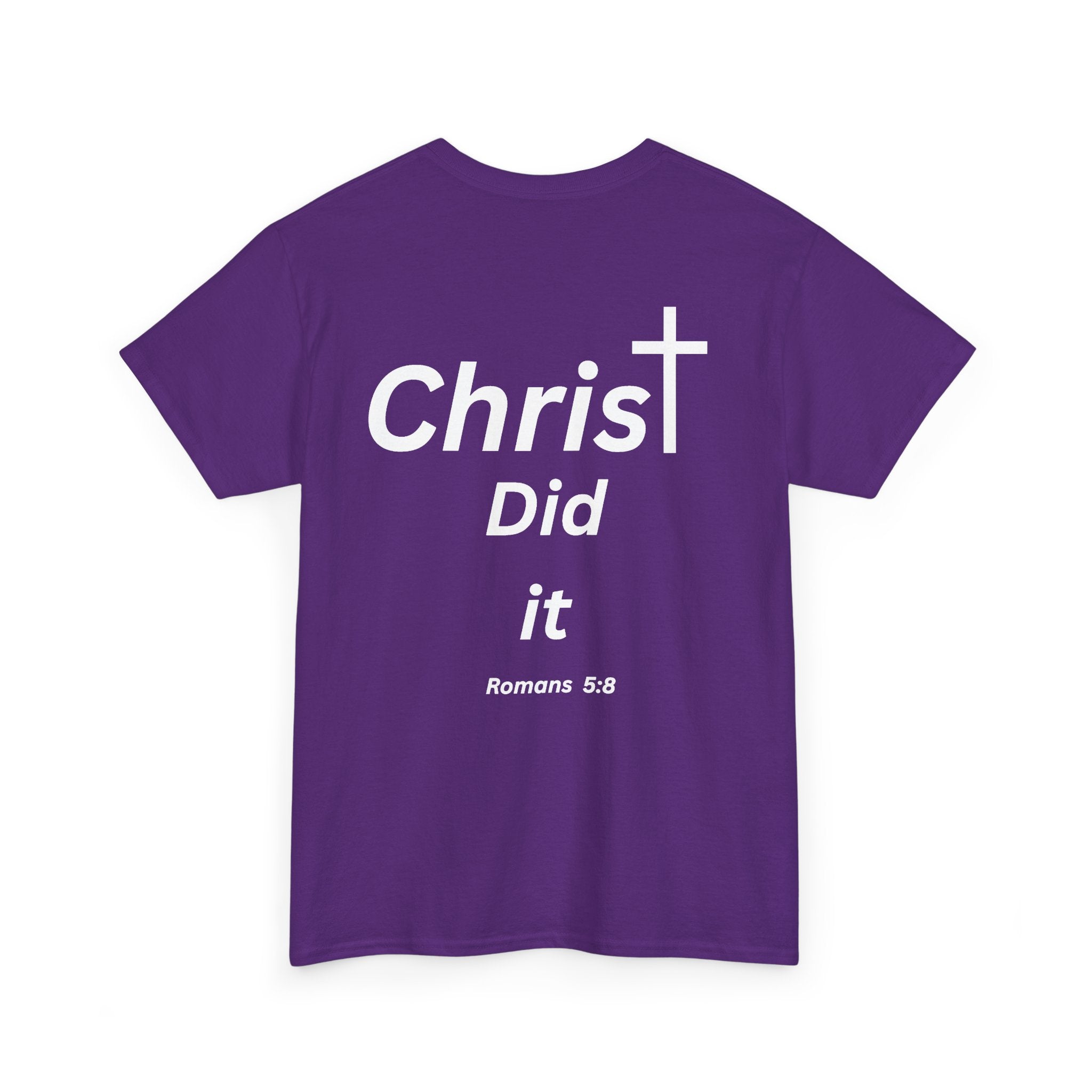 Christ Did It Christian T-Shirt – Cross & Swoosh Faith Tee