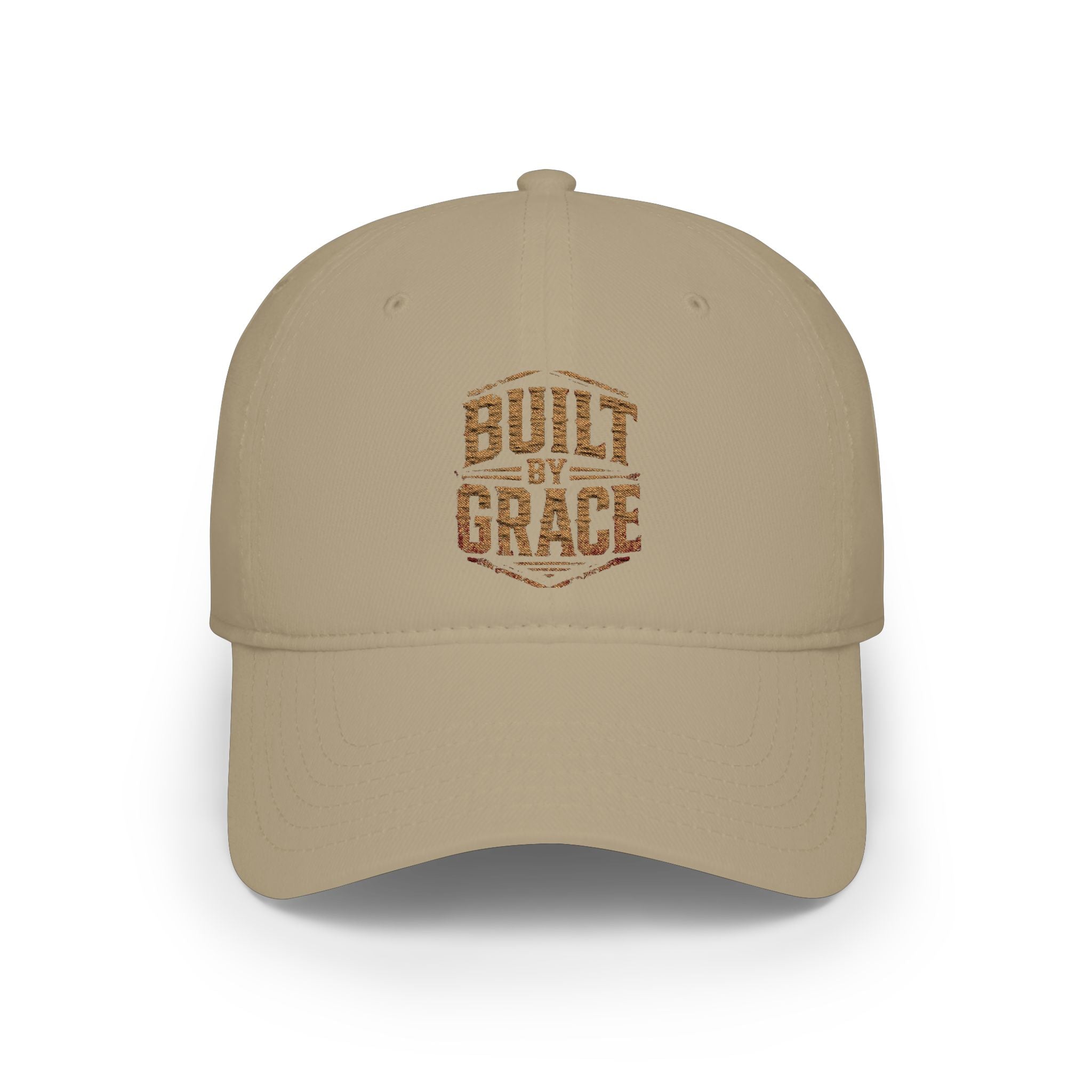 Built by Grace Low Profile Baseball Cap – Christian Faith Low Profile Baseball Cap