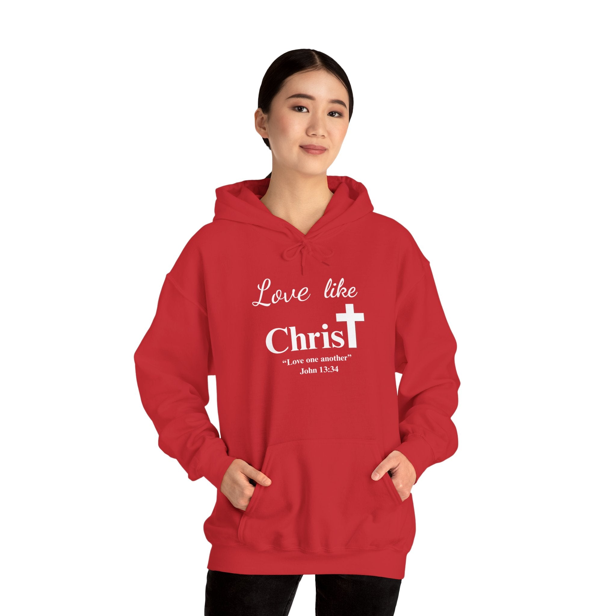 Love Like Christ Christian Hooded Sweatshirt