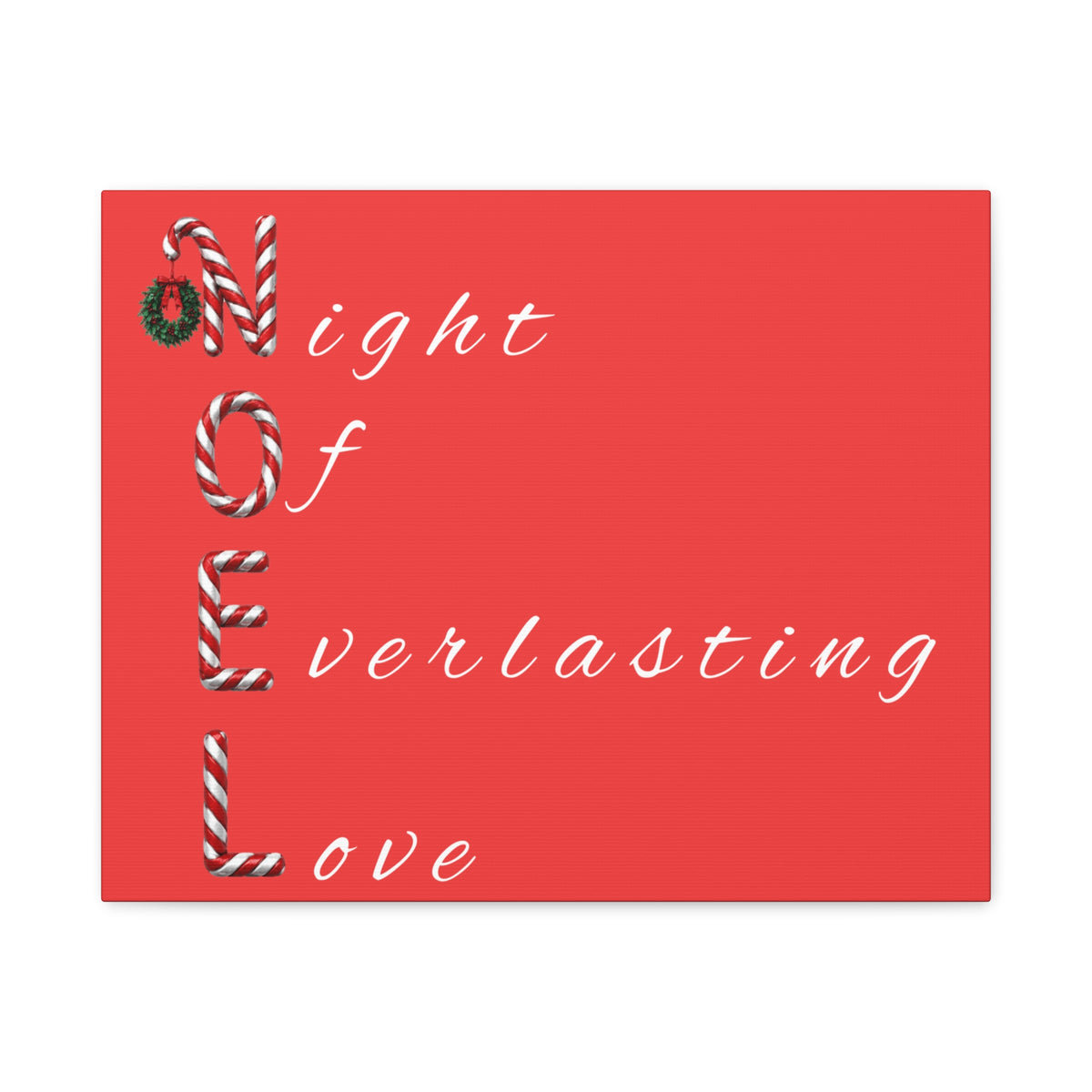 Night of Everlasting Love Christmas Canvas Wall Art, Matte Canvas, Stretched, 1.25"