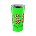 Jesus Is the Reason for the Season Christmas Tumbler Green – Candy Cane Design Tumbler 20oz