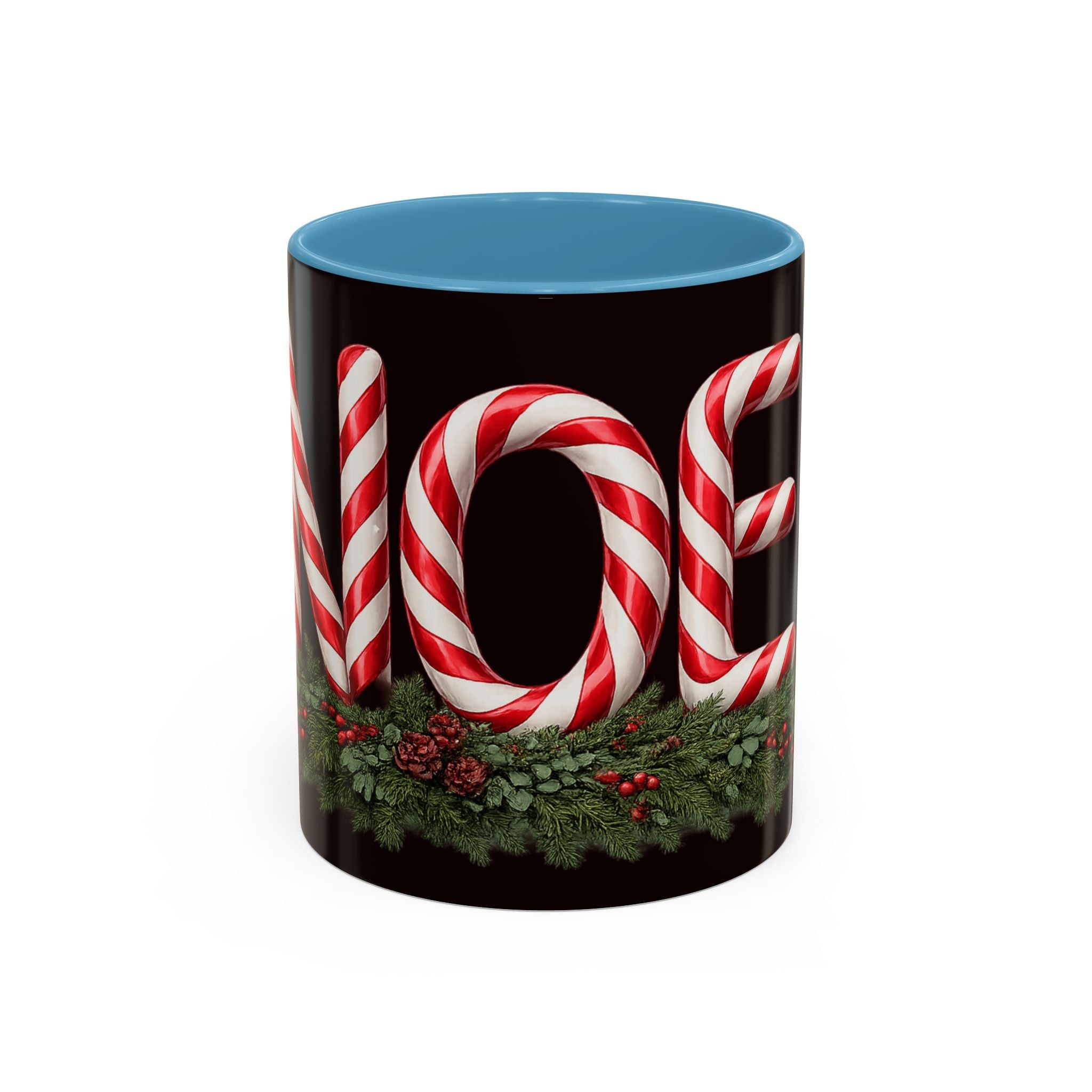 NOEL Candy Cane Christmas Mug – Festive Holiday Coffee Cup  (11, 15oz)