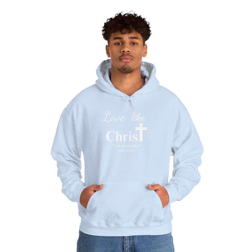 Love Like Christ Christian Hooded Sweatshirt