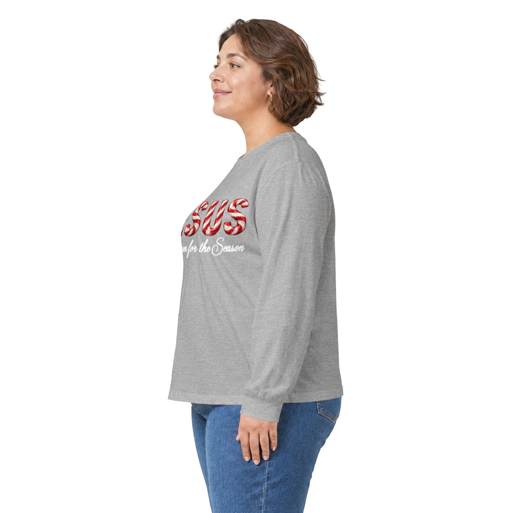 Jesus – The Reason for the Season Christmas Long Sleeve Shirt -Unisex Ultra Cotton Long Sleeve Tee