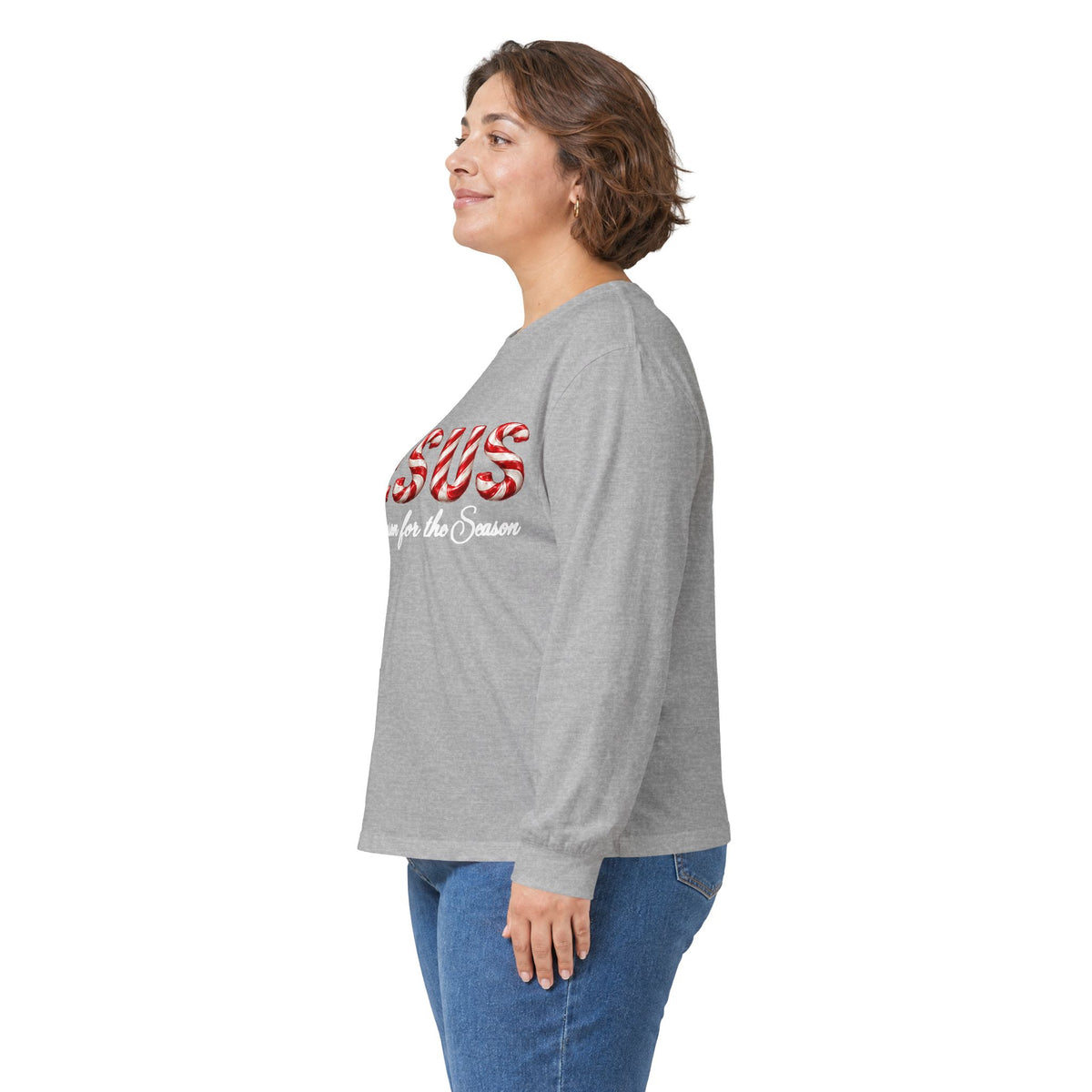 Jesus – The Reason for the Season Christmas Long Sleeve Shirt -Unisex Ultra Cotton Long Sleeve Tee