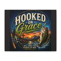 Hooked on Grace Christian Canvas Wall Art
