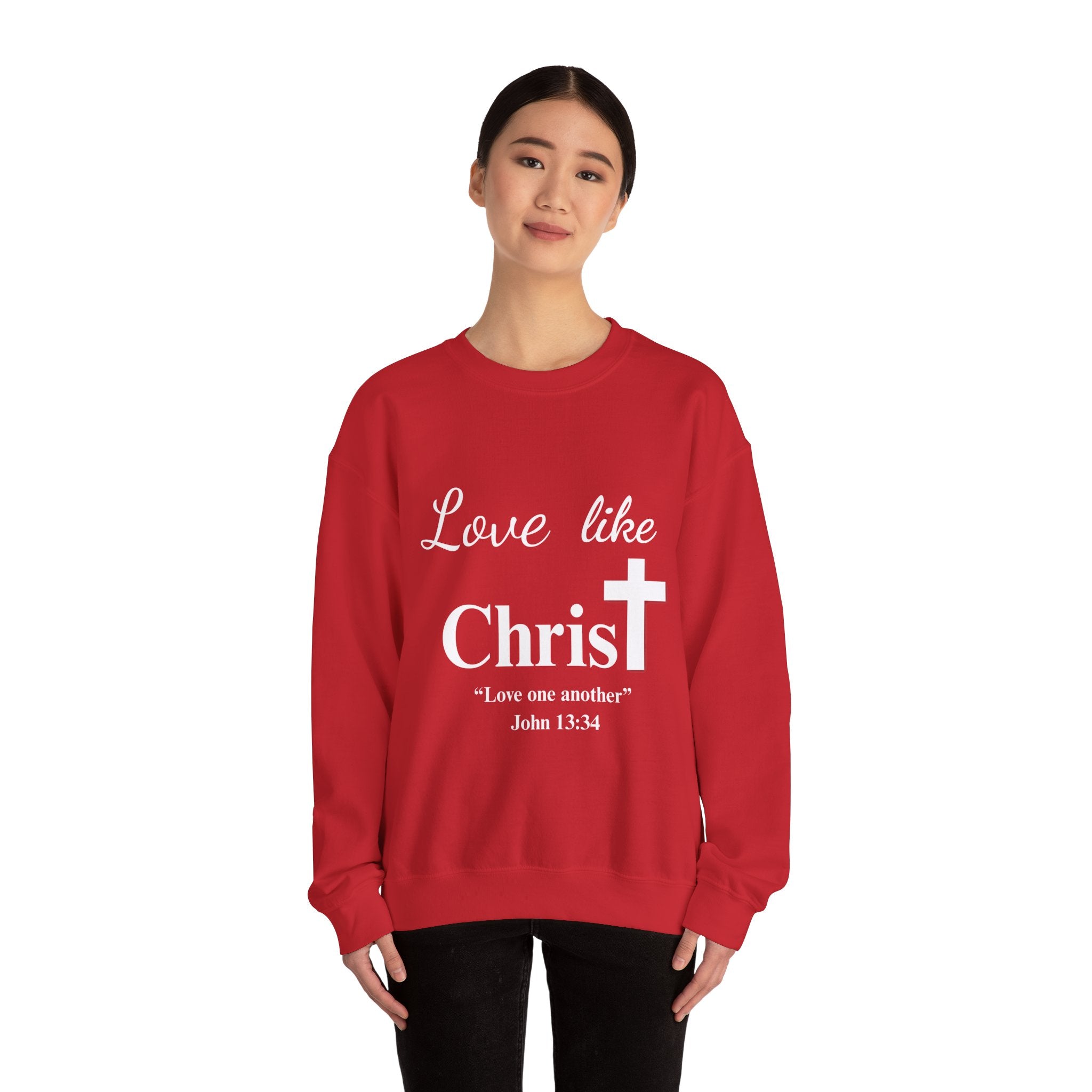 Love Like Christ Christian Crewneck Sweatshirt