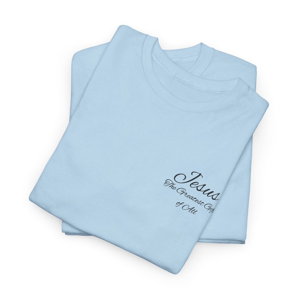 Christmas Wreath Christian Heavy Cotton Tee