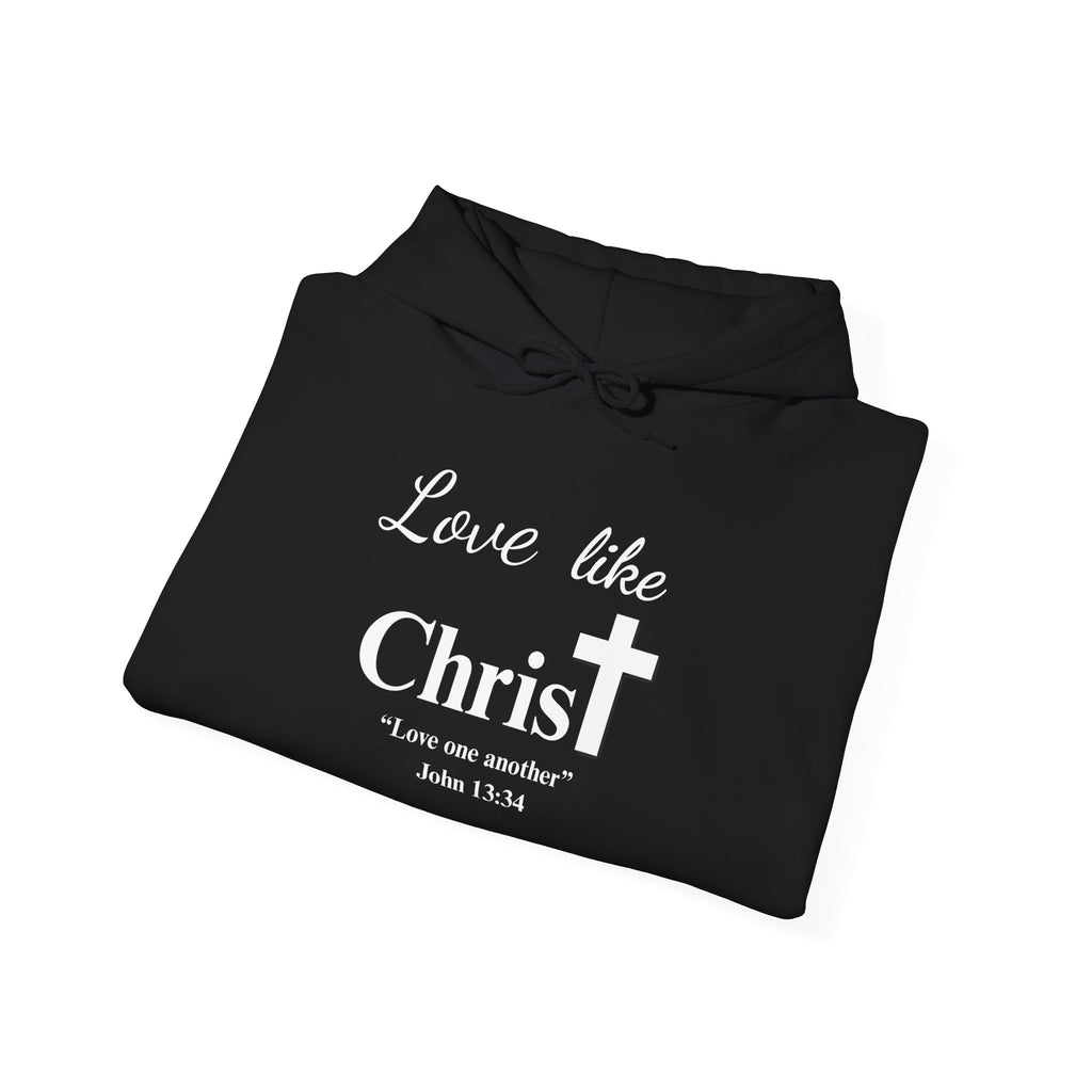 Love Like Christ Christian Hooded Sweatshirt