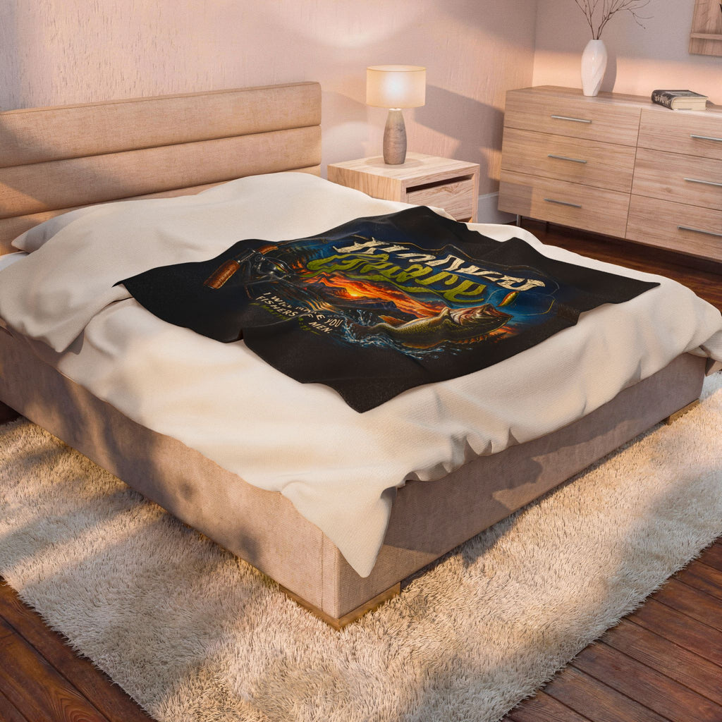Hooked on Grace Christian Sherpa Fleece Blanket