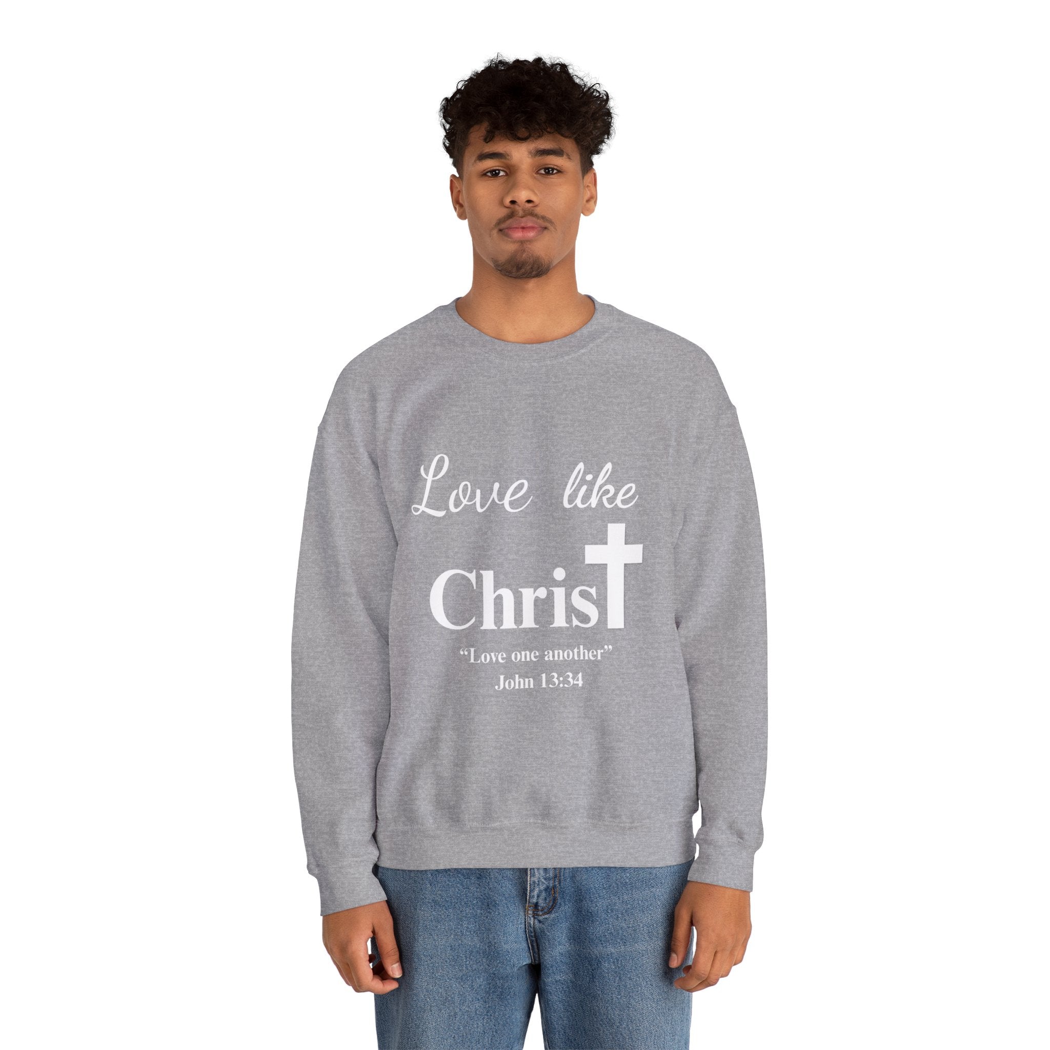 Love Like Christ Christian Crewneck Sweatshirt