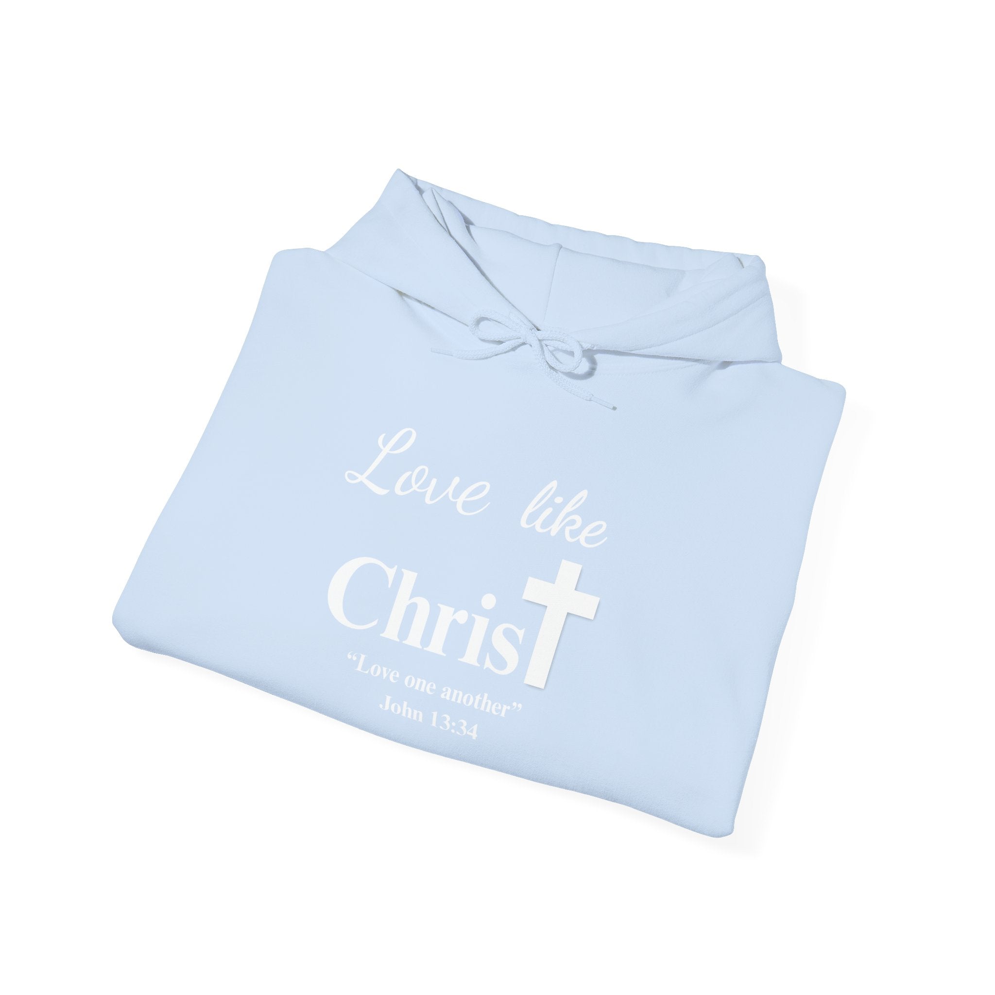 Love Like Christ Christian Hooded Sweatshirt