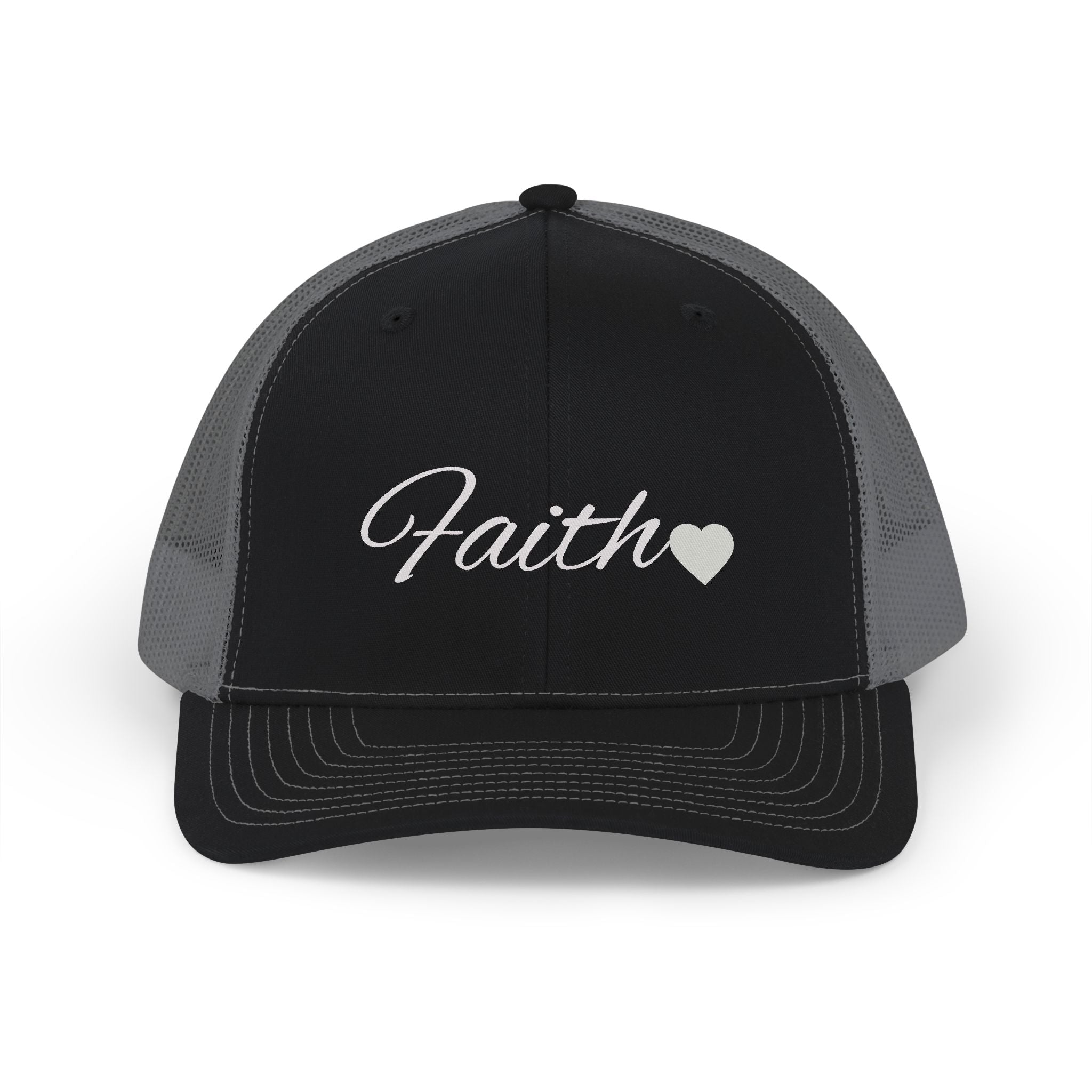 Faith Heart Classic Trucker Hat – Christian Inspirational Cap