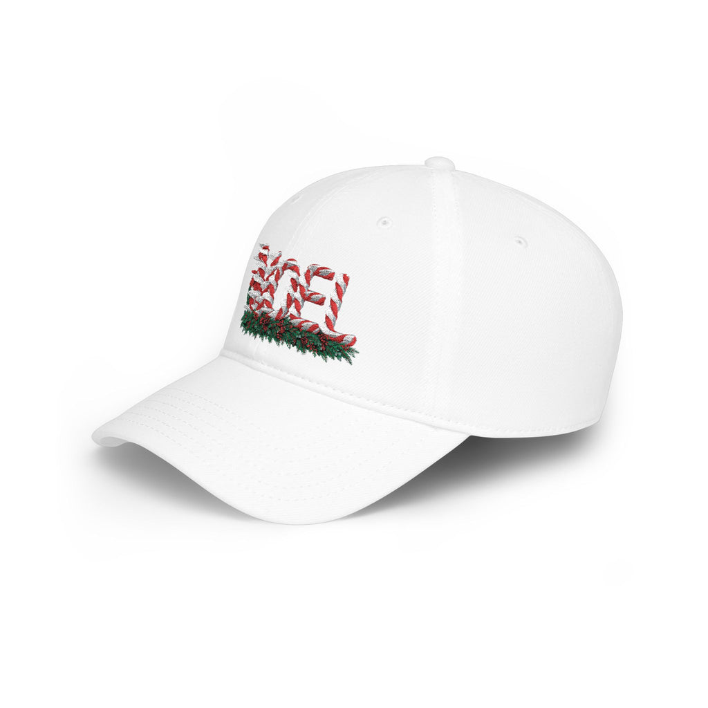 Noel Candy Cane Embroidered Christmas Hat – Festive Holiday Cap for Winter Gatherings Low Profile Baseball Cap