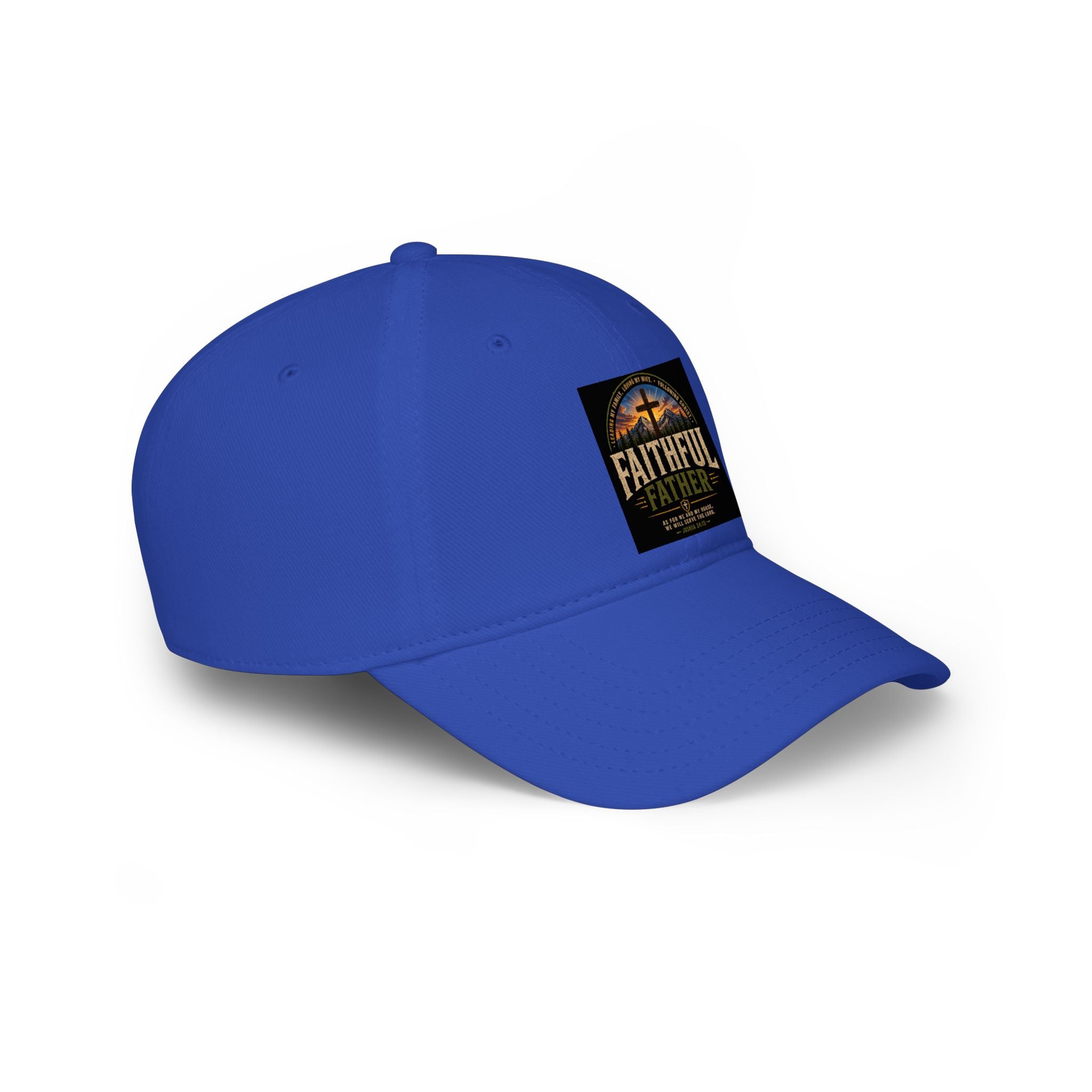 Faithful Father Christian Baseball Cap – Inspirational Dad Hat – Faith Based Low Profile Baseball Cap