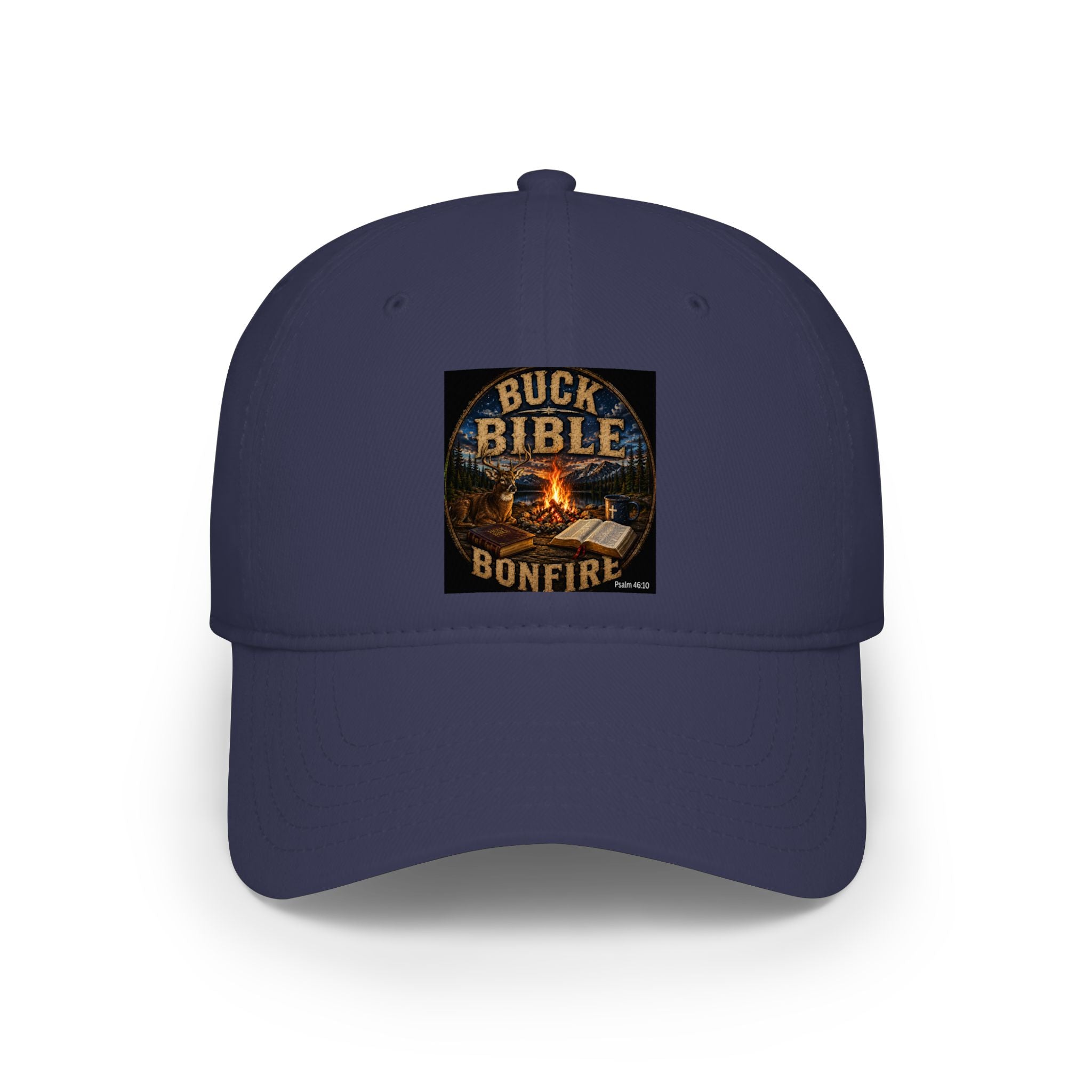 Buck Bible Bonfire Christian Baseball Cap – Faith Based Outdoor Dad  Low Profile Baseball Cap