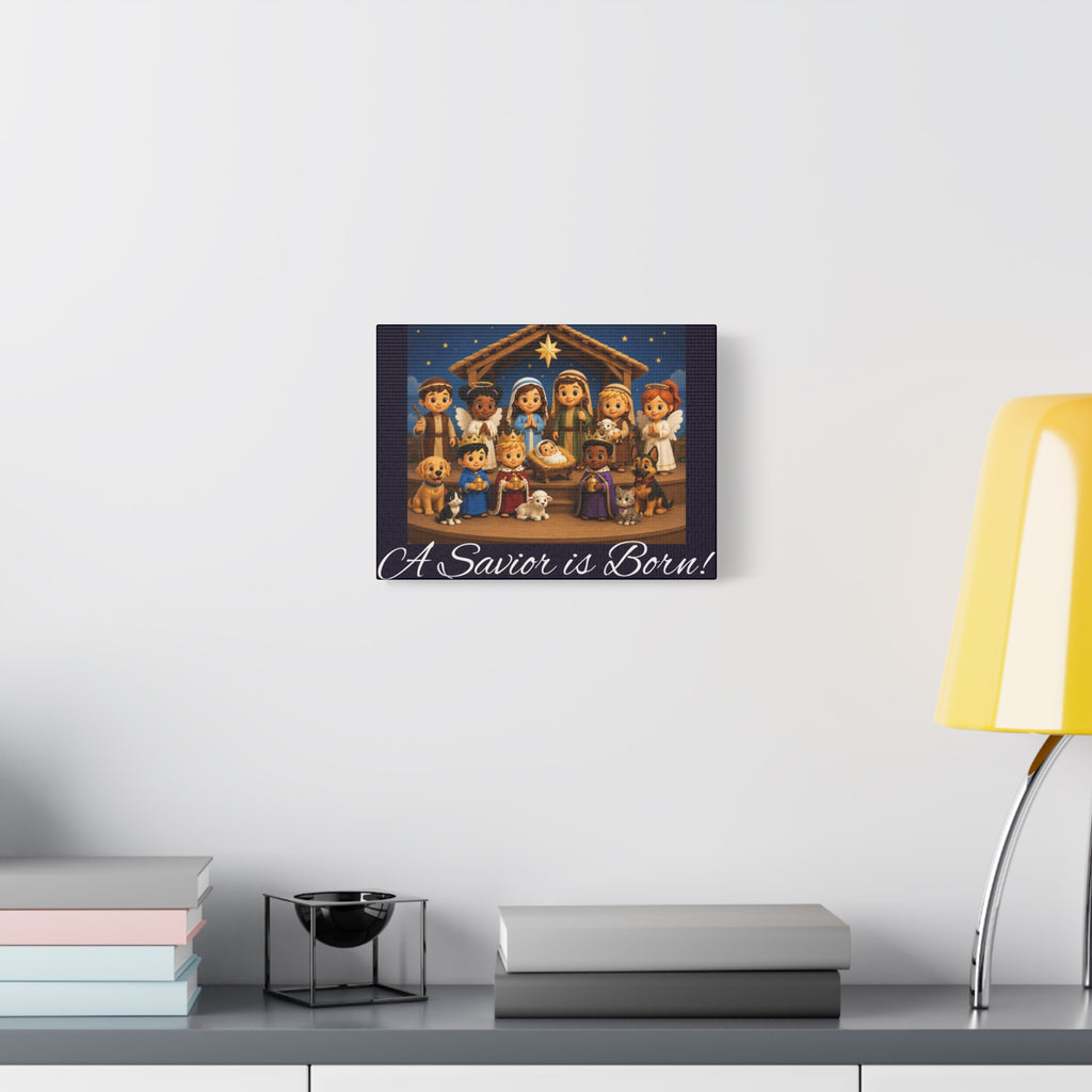 A Savior Is Born Nativity Christmas Wall Art
