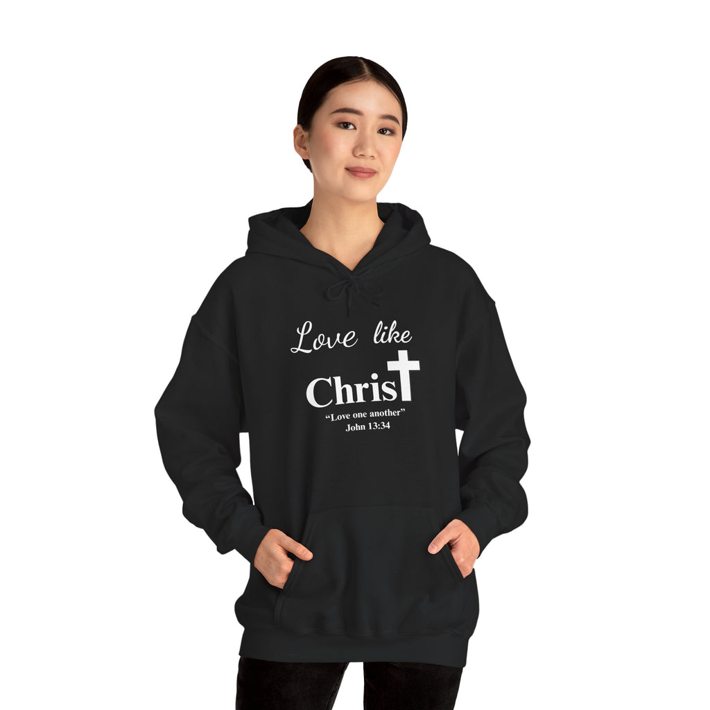 Love Like Christ Christian Hooded Sweatshirt