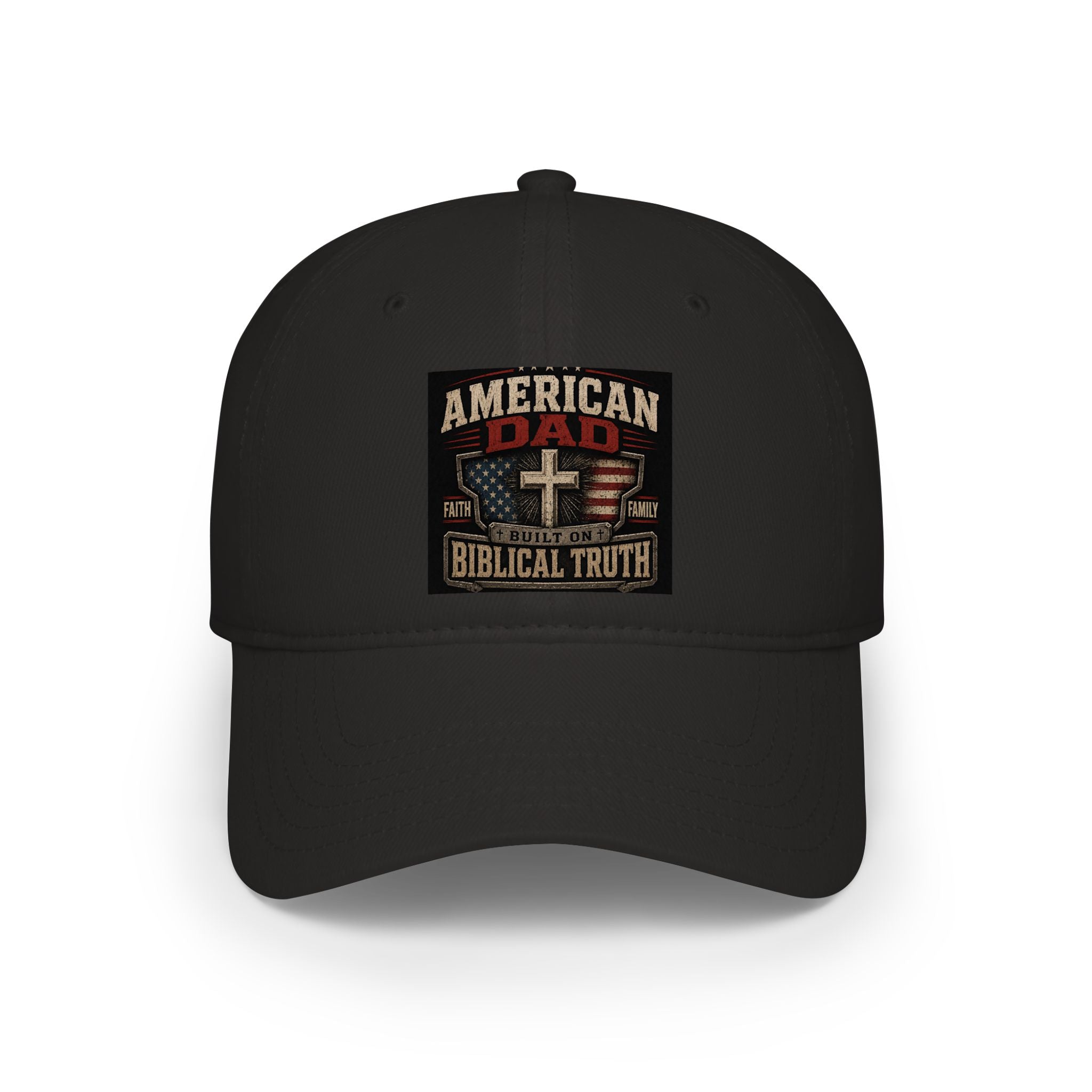 American Dad Biblical Truth Low Profile Baseball Cap – Christian Patriotic Low Profile Baseball Cap
