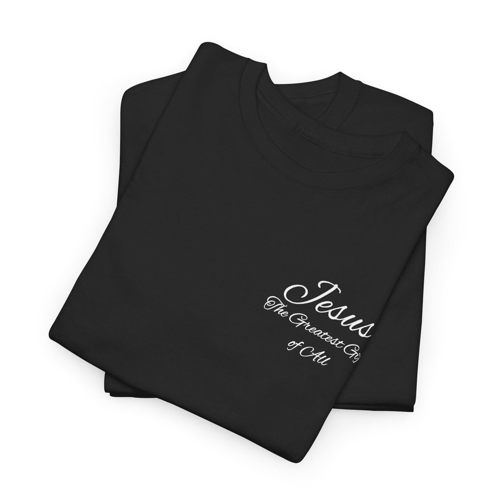 Christmas Wreath Christian Heavy Cotton Tee