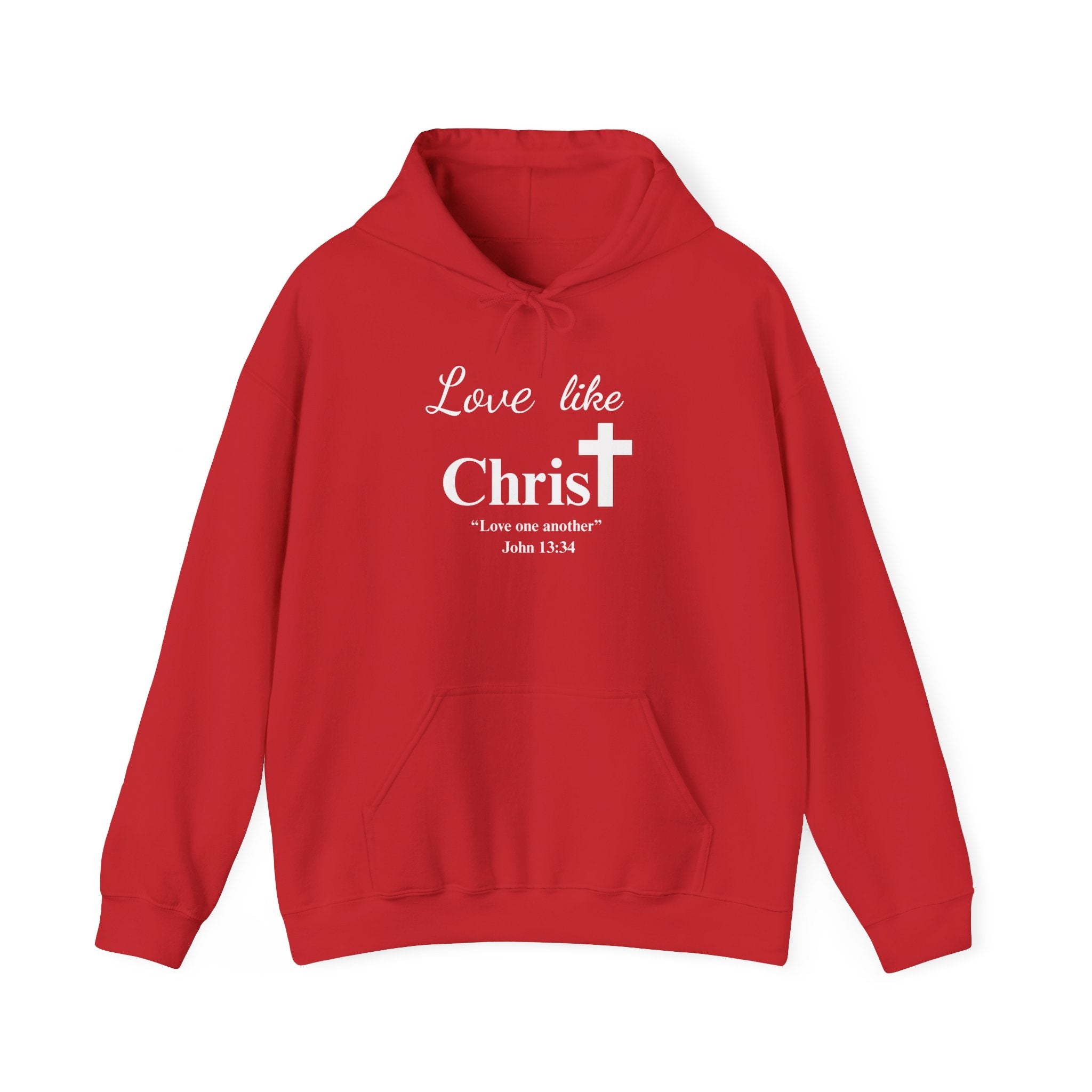 Love Like Christ Christian Hooded Sweatshirt