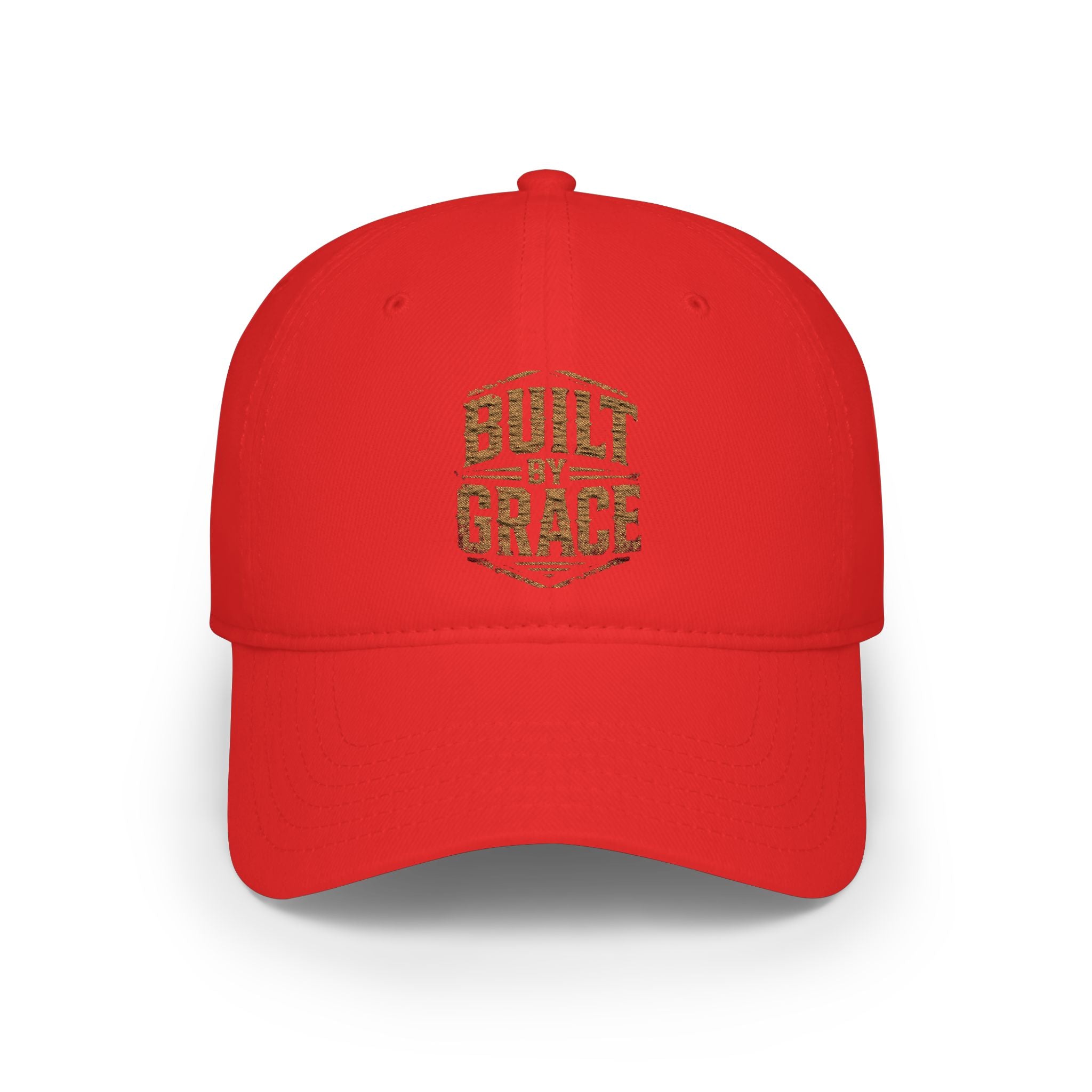 Built by Grace Low Profile Baseball Cap – Christian Faith Low Profile Baseball Cap