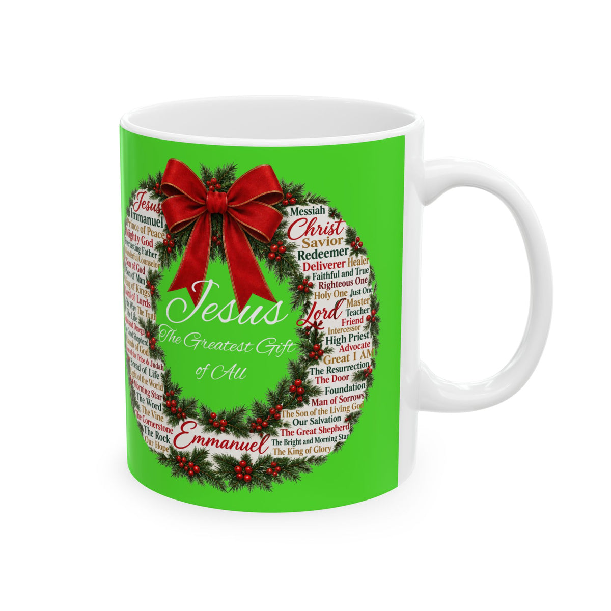 Jesus – The Greatest Gift of All Christmas Ceramic Mug, (11oz, 15oz)