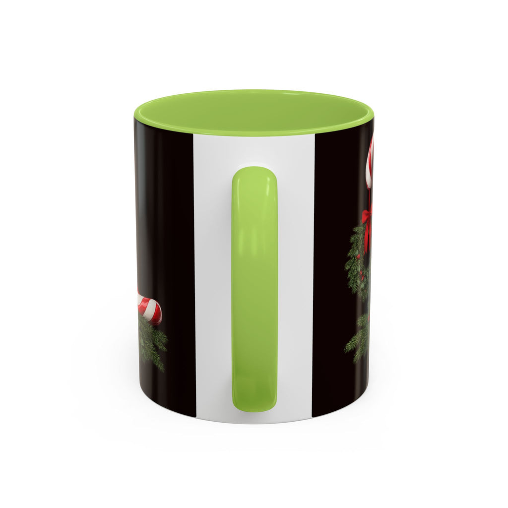 NOEL Candy Cane Christmas Mug – Festive Holiday Coffee Cup  (11, 15oz)