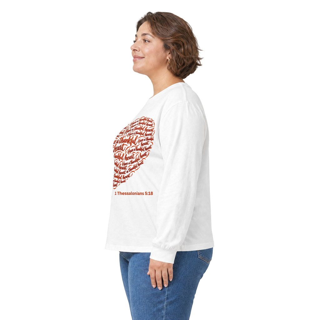 Have a Thankful Heart – Christian Faith-Inspired Long Sleeve T-Shirt-Unisex Ultra Cotton Long Sleeve Tee