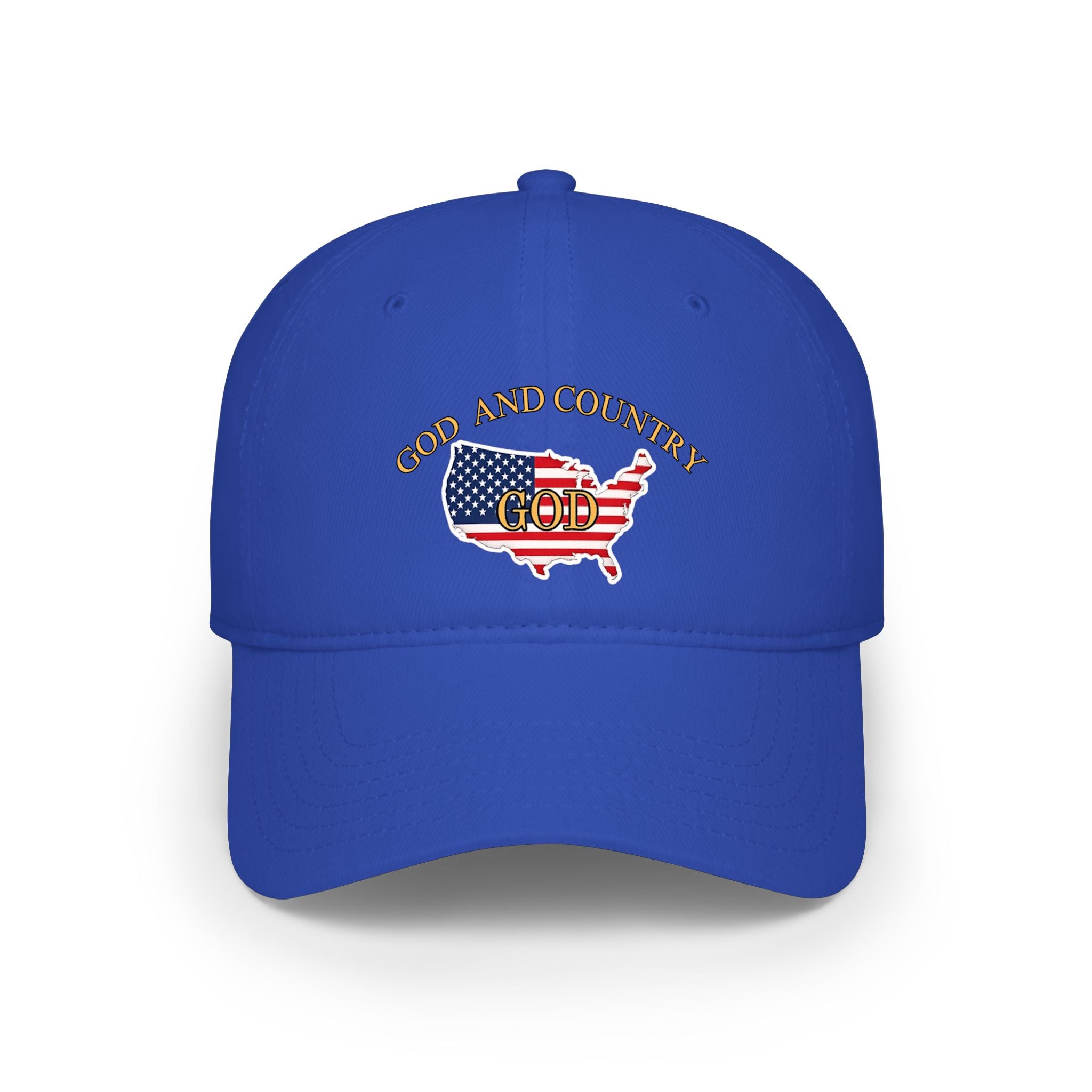 God and Country Patriotic Christian Low Profile Baseball Cap