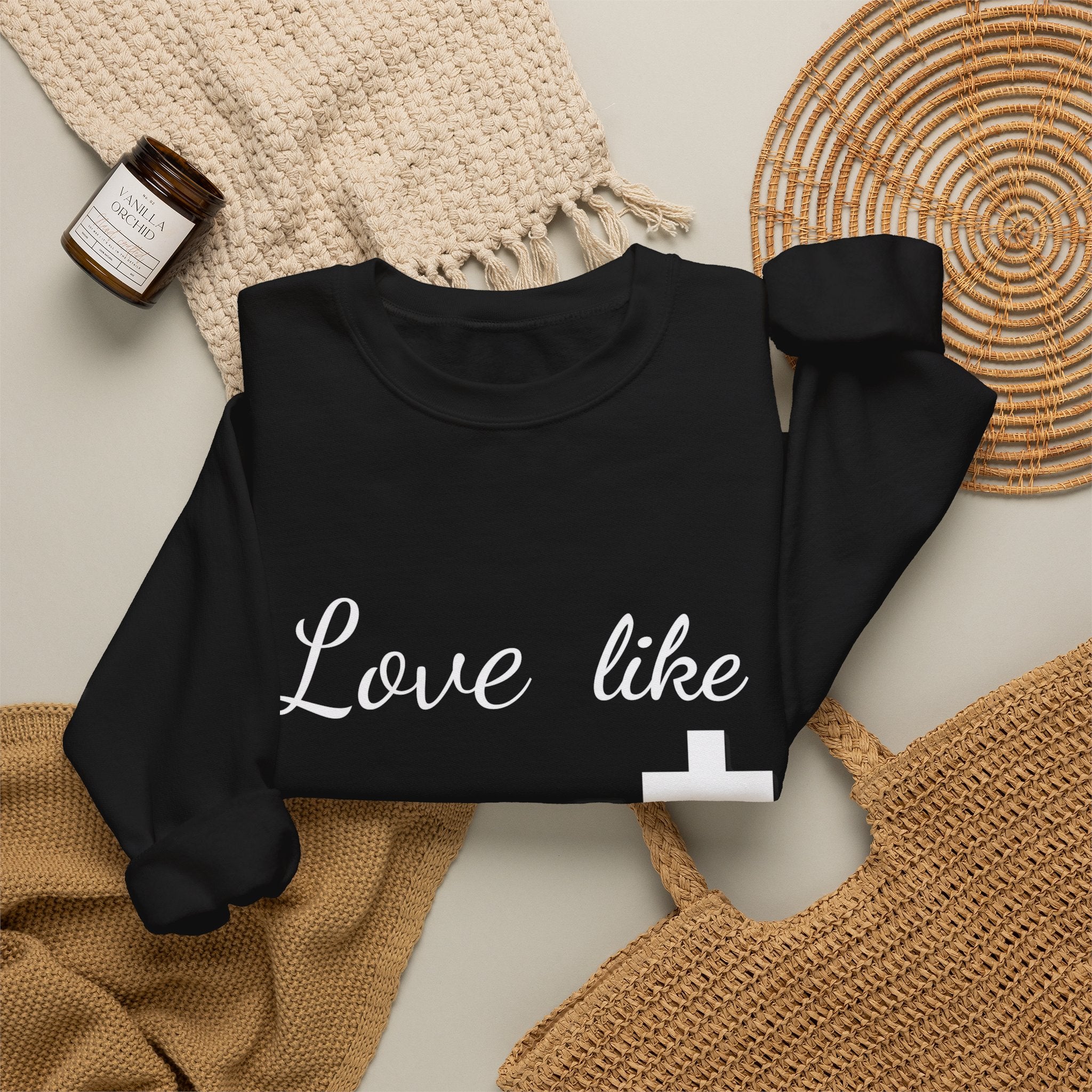 Love Like Christ Christian Crewneck Sweatshirt