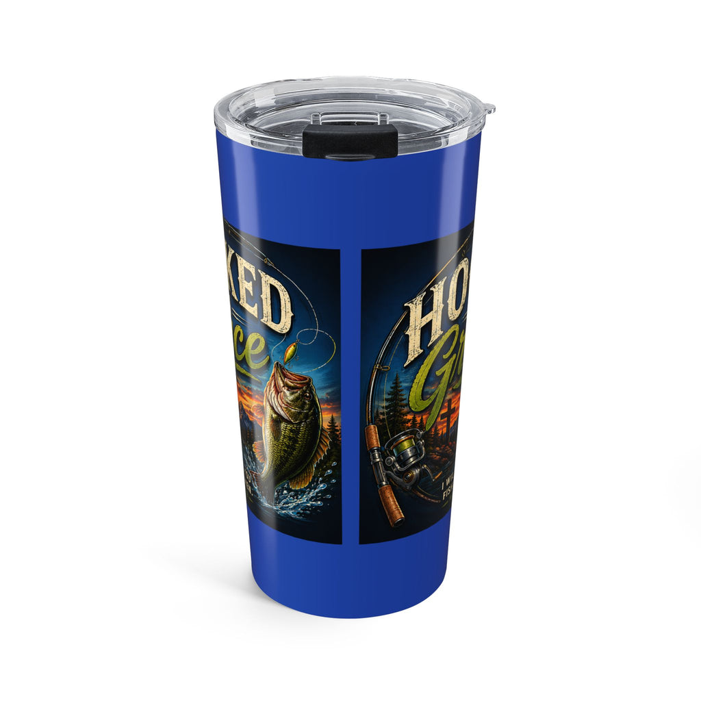 Hooked on Grace Fishing Tumbler – Christian Outdoors Travel Tumbler 20oz