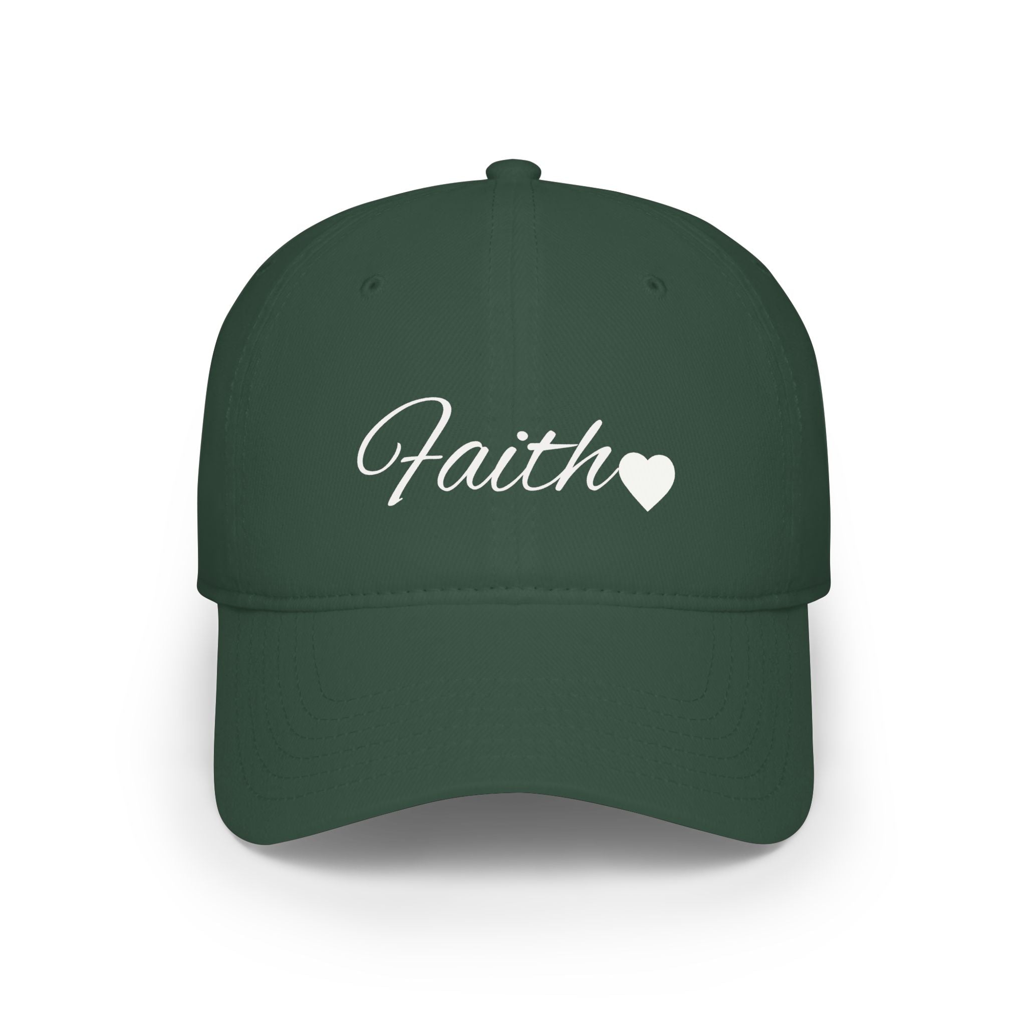 Faith Heart Classic Low Profile Baseball Cap – Christian Inspirational Cap