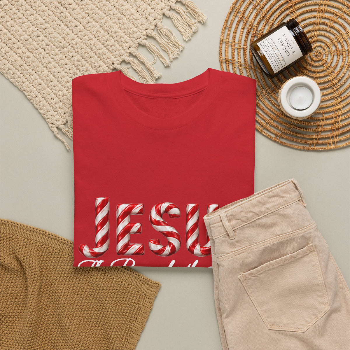 Jesus – The Reason for the Season Christmas T-Shirt | Christian Holiday Shirt Unisex Heavy Cotton Tee