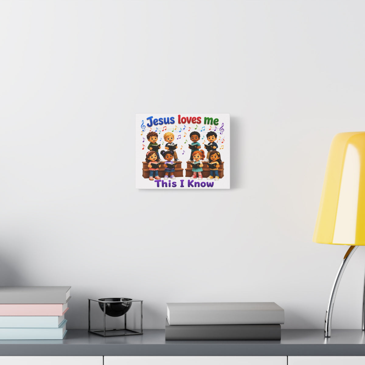 Jesus Loves Me This I Know Children's Choir Canvas Wall Art
