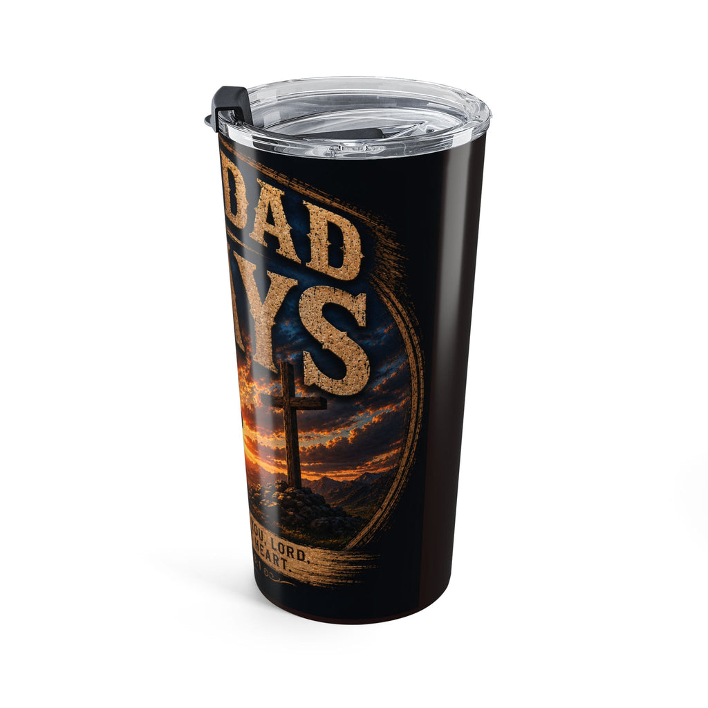 Faithful Father 20oz Christian Tumbler – Inspirational Faith Based Travel Tumbler 20oz