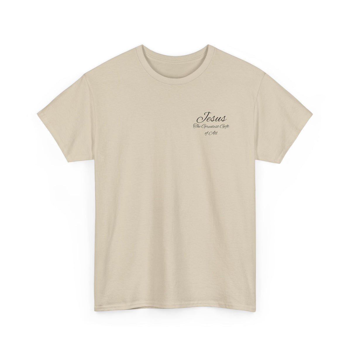 Christmas Wreath Christian Heavy Cotton Tee