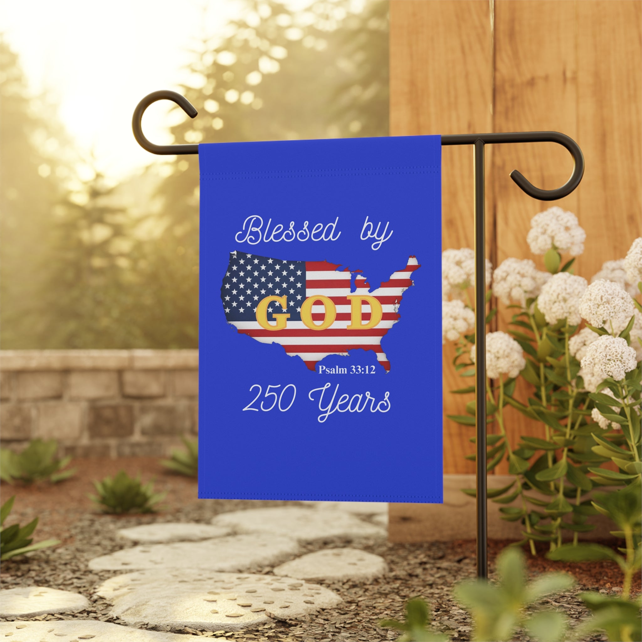 Blessed by God for 250 Years-Patriotic USA Faith Yard Sign