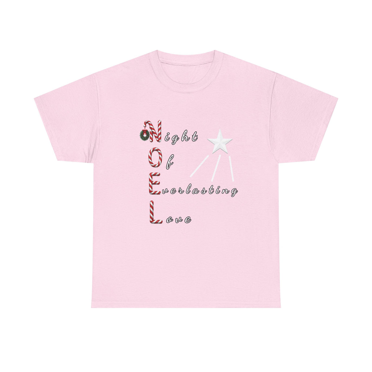 Noel – Night of Everlasting Love | Christian Christmas Heavy Cotton T-Shirt