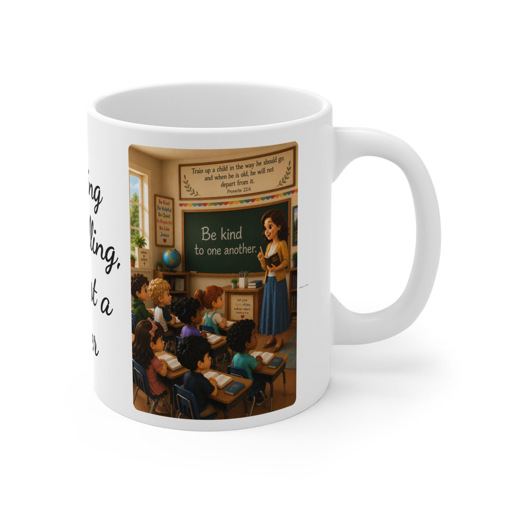 To Teach Is to Inspire – Proverbs 22:6 Christian Teacher Coffee Mug