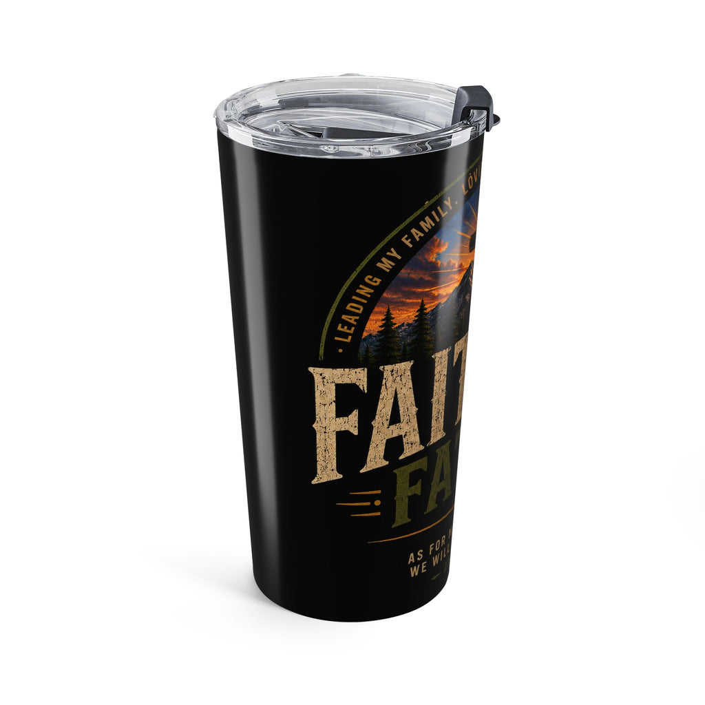 Faithful Father 20oz Christian Tumbler – Inspirational Faith Based Travel Tumbler 20oz