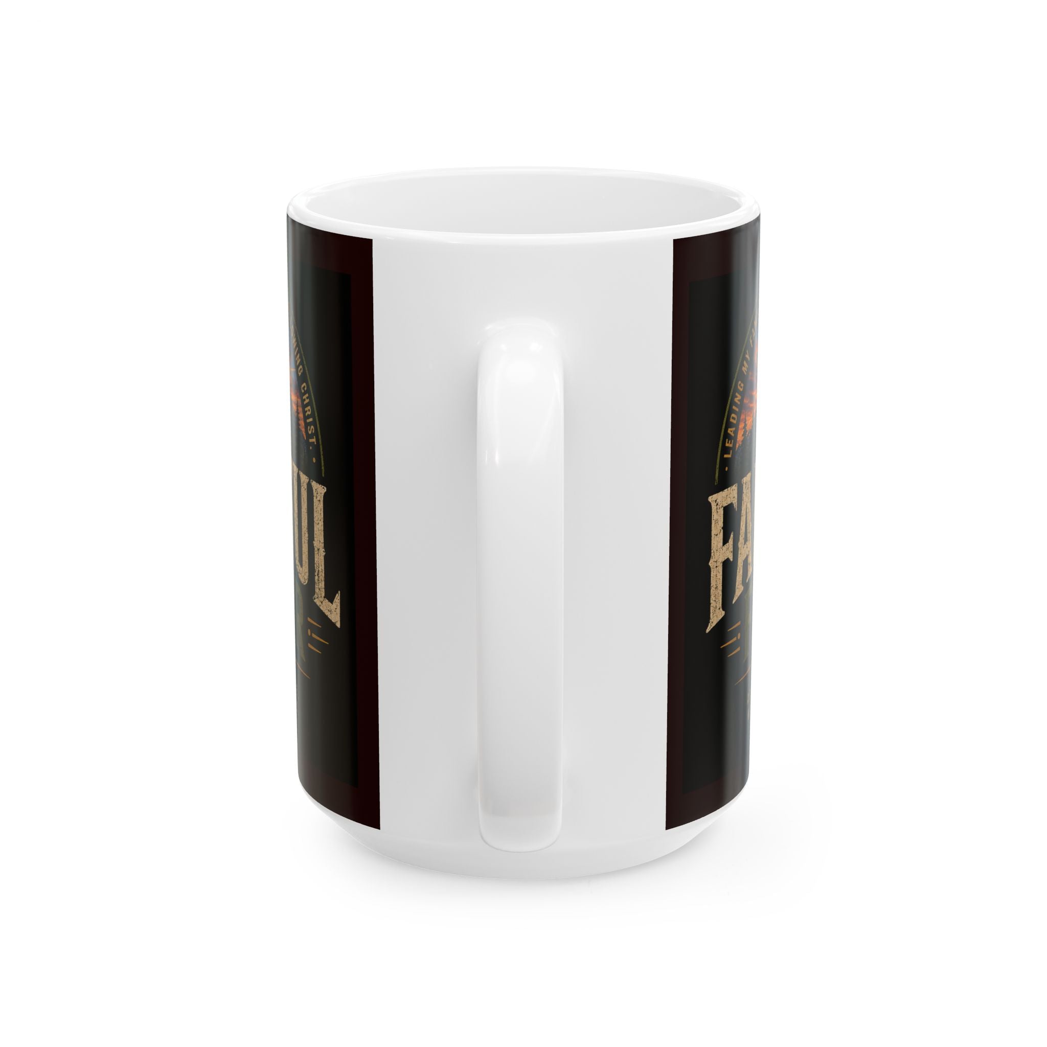 Faithful Father Christian Coffee Mug – Inspirational Dad Mug –  Ceramic Mug, (11oz, 15oz)