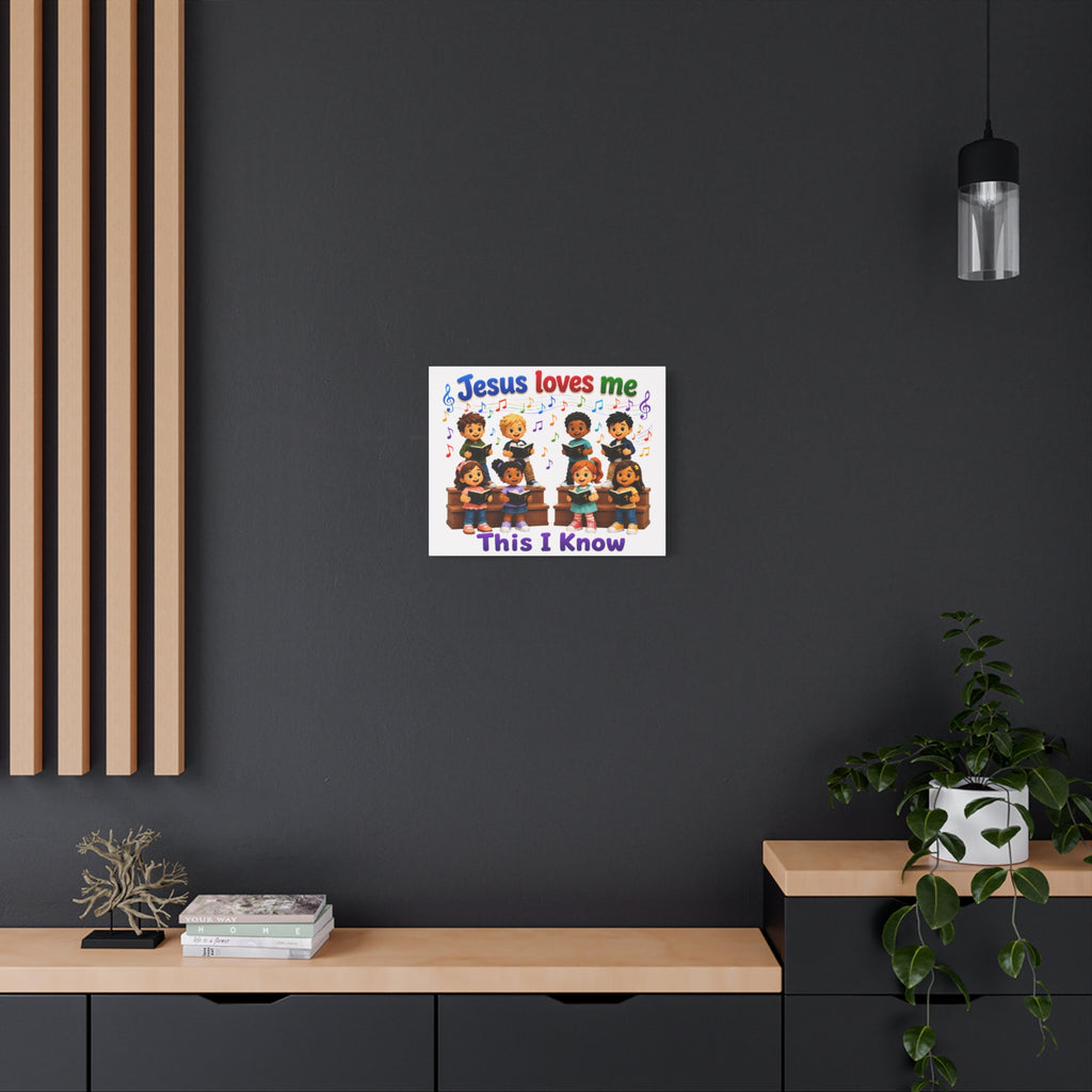 Jesus Loves Me This I Know Children's Choir Canvas Wall Art