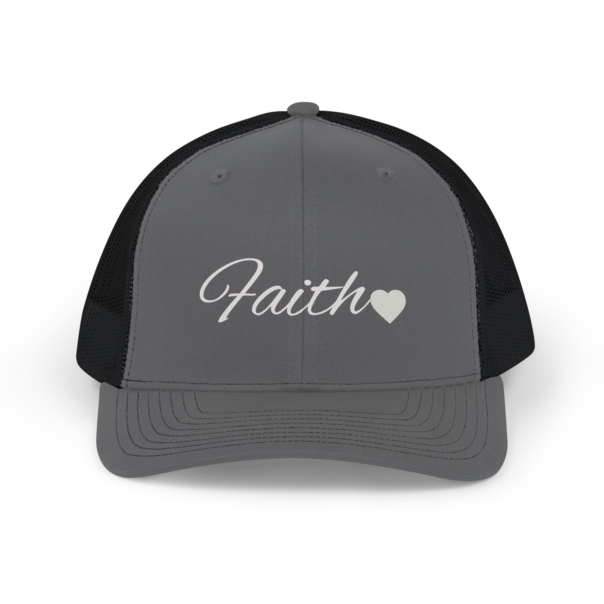 Faith Heart Classic Trucker Hat – Christian Inspirational Cap