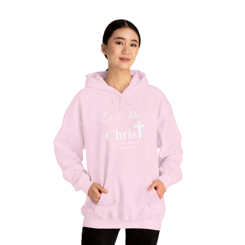 Love Like Christ Christian Hooded Sweatshirt