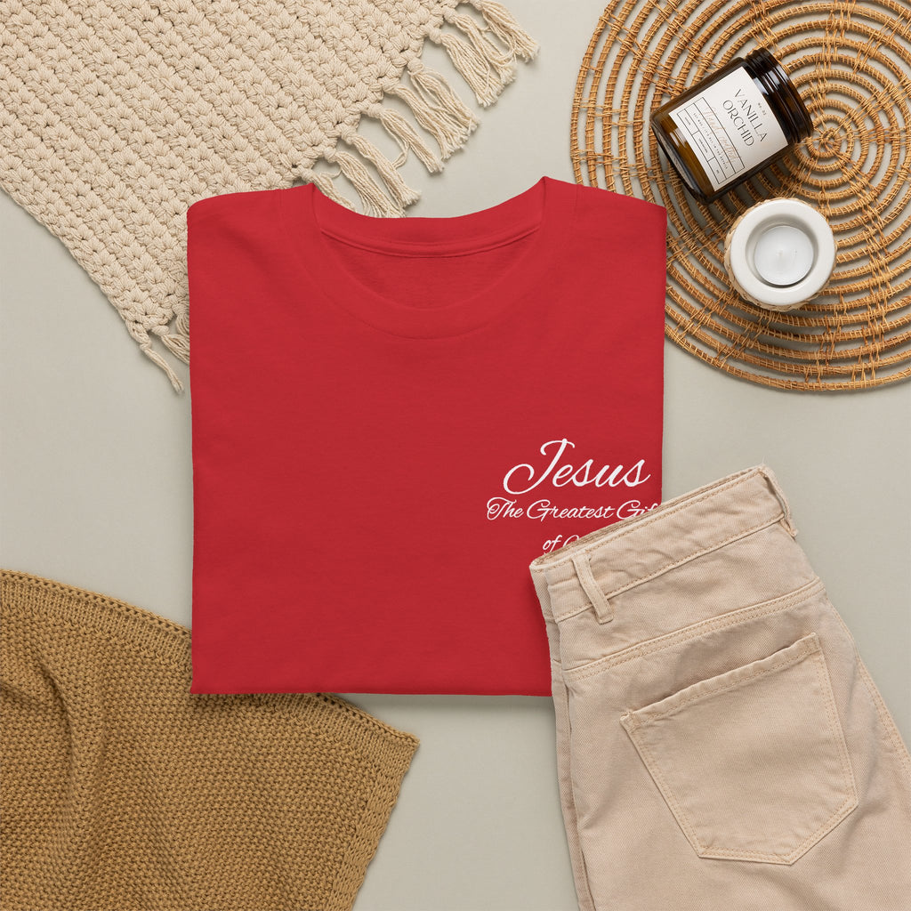 Christmas Wreath Christian Heavy Cotton Tee