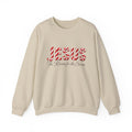 Jesus Is the Reason for the Season – Candy Cane Christmas Sweatshirt-Unisex Heavy Blend™ Crewneck Sweatshirt