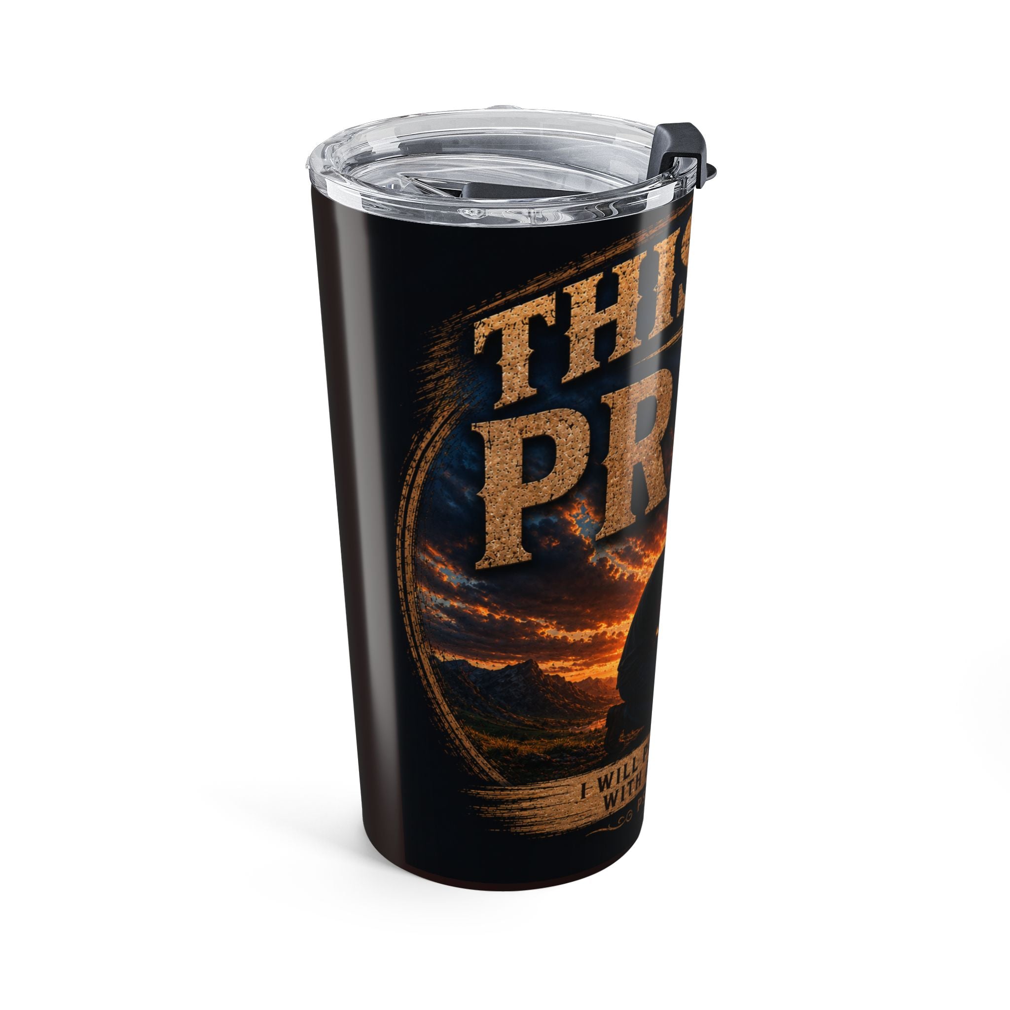 Faithful Father 20oz Christian Tumbler – Inspirational Faith Based Travel Tumbler 20oz