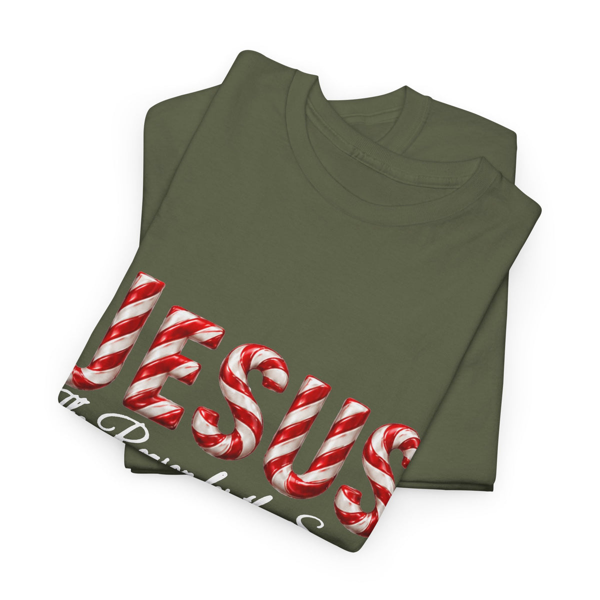 Jesus – The Reason for the Season Christmas T-Shirt | Christian Holiday Shirt Unisex Heavy Cotton Tee