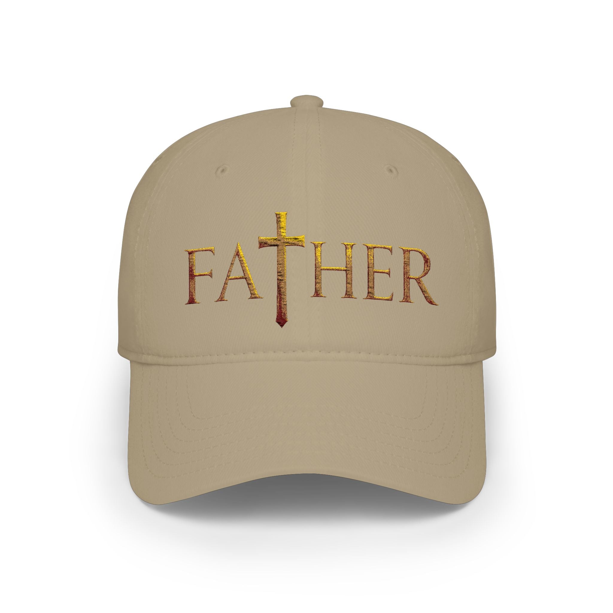 Christian Father Cross Embroidered Hat – Faith-Based Dad Cap for Godly Fathers Low Profile Baseball Cap
